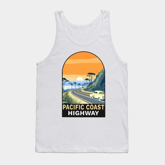 Pacific Coast Highway Decal Tank Top by zsonn
